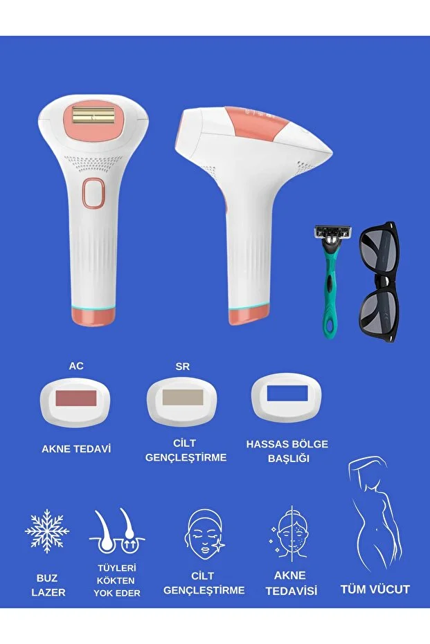 Xmia Ipl Lazer Epilasyon Cihazı 999.999 Atım 9 Kademe Ultra Güçlü